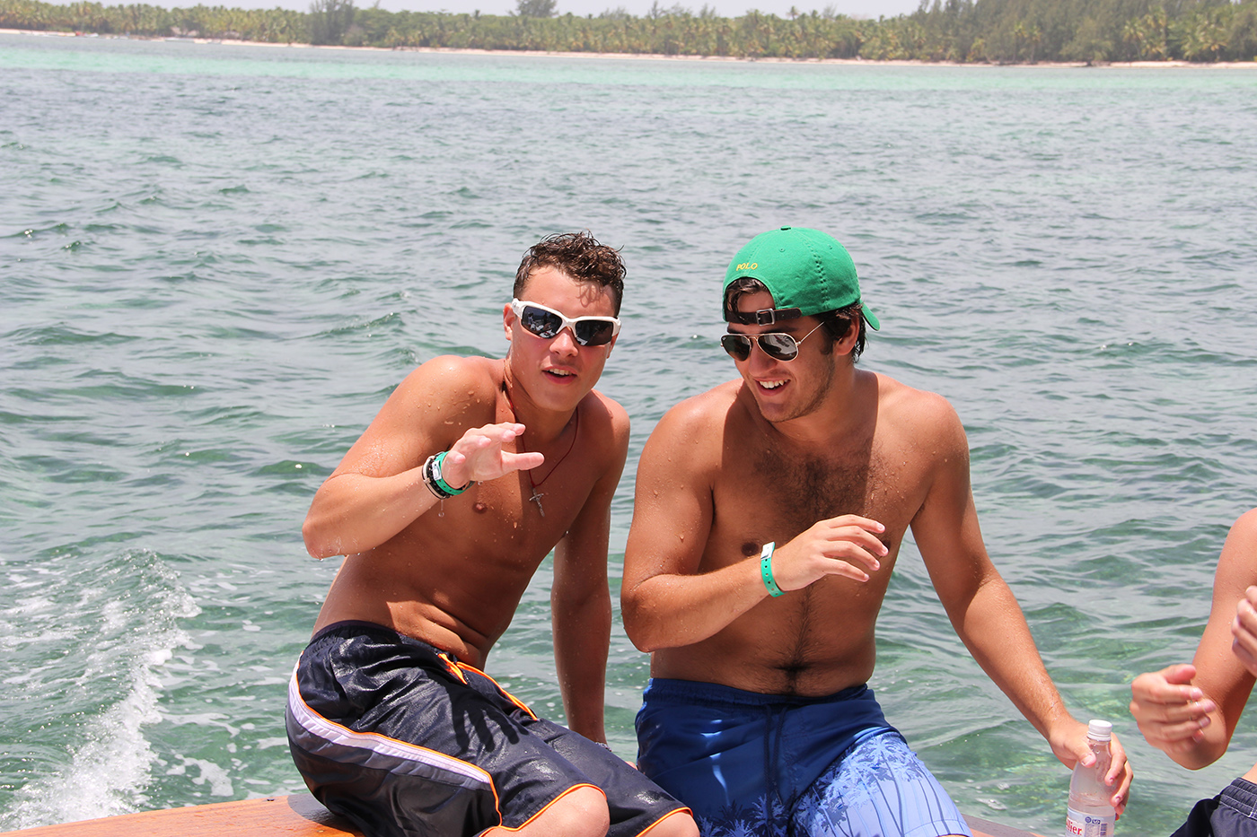 happy moments on boat